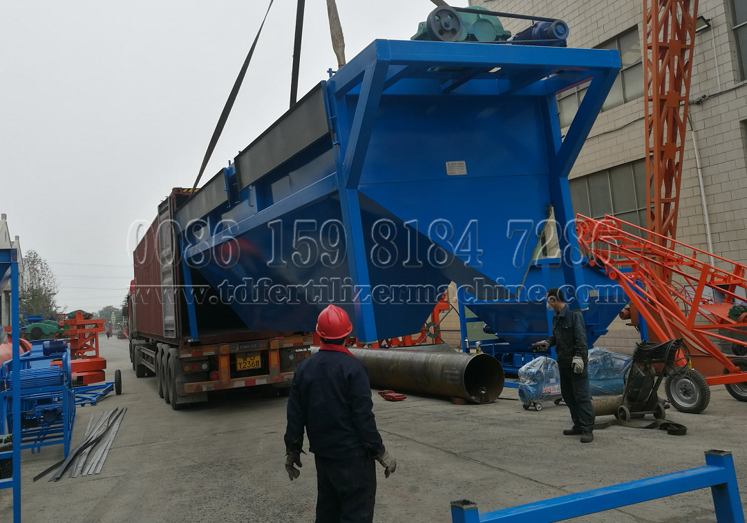 Shippment to India about Earthworm Compost Production Line