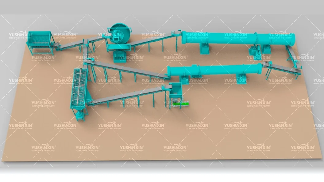 Chicken manure processing production-line design reference