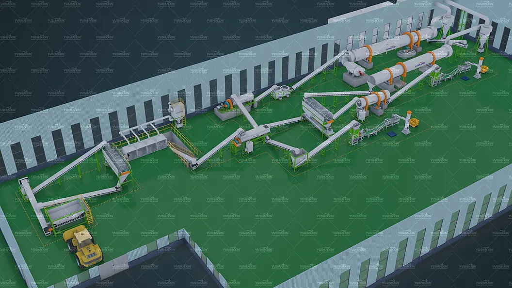 Organic fertilizer production line production-line design reference