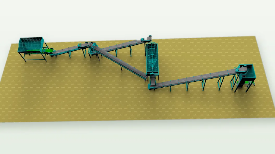 Powder organic fertilizer line production-line design reference