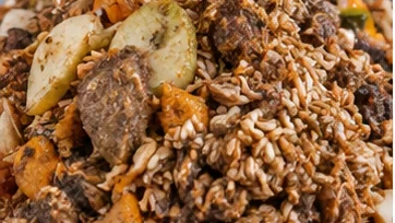 Organic & food residues material illustration