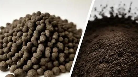Organic fertilizer material illustration